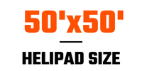 50 feet by 50 feet helipad project size in boise, idaho