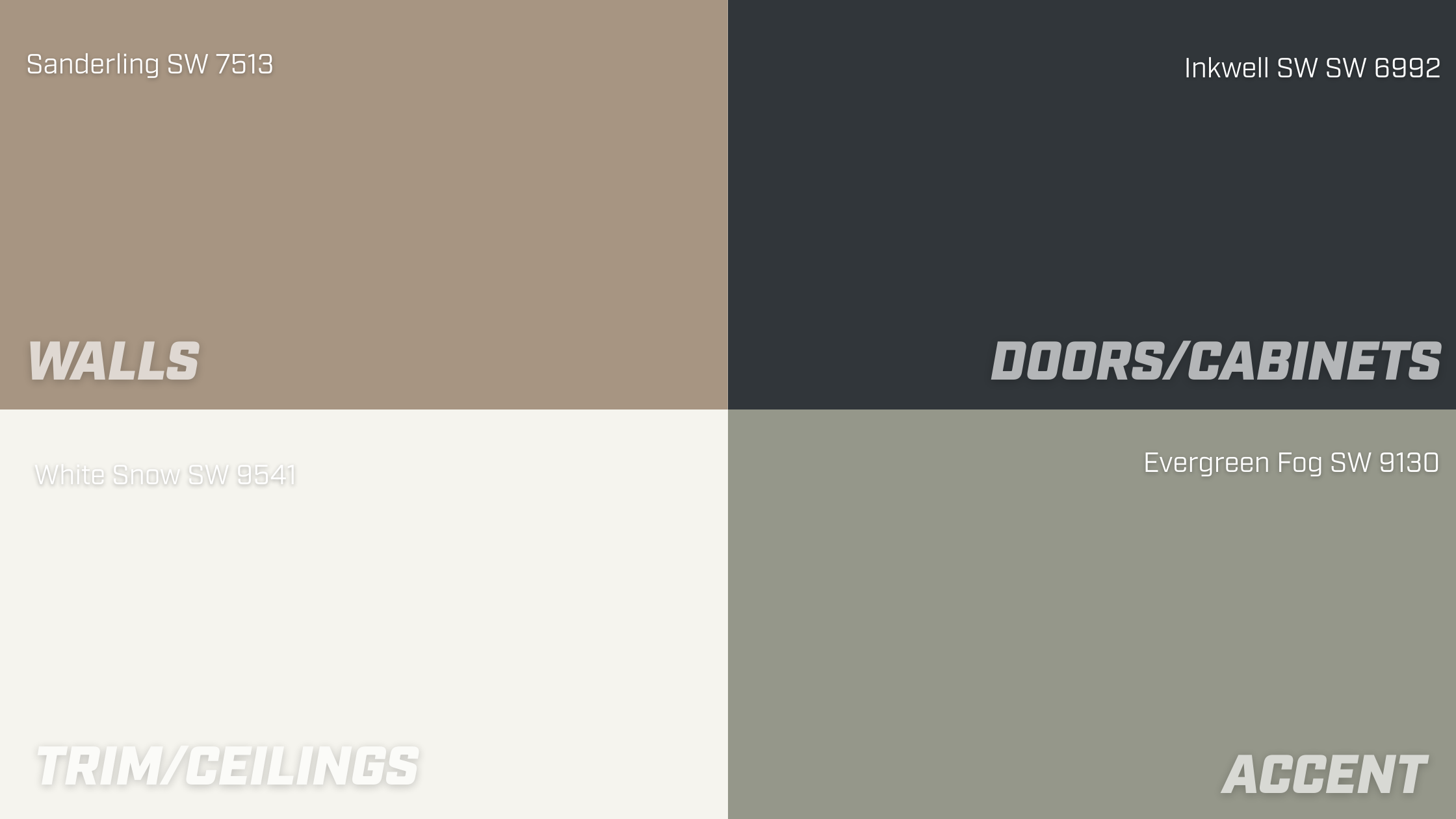 neutral home paint color palette idea