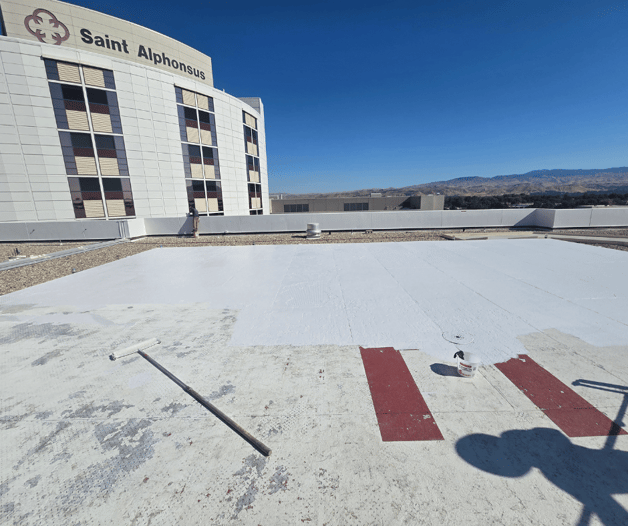 st alphonsus helipad coating in boise idaho by roe painting