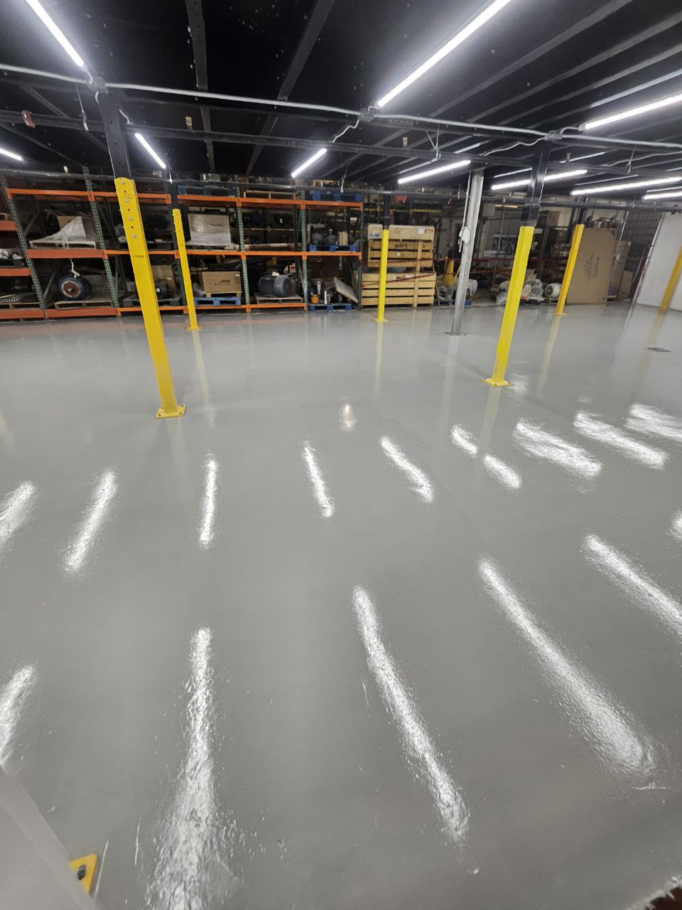 interior epoxy floor at lactalis in nampa, idaho