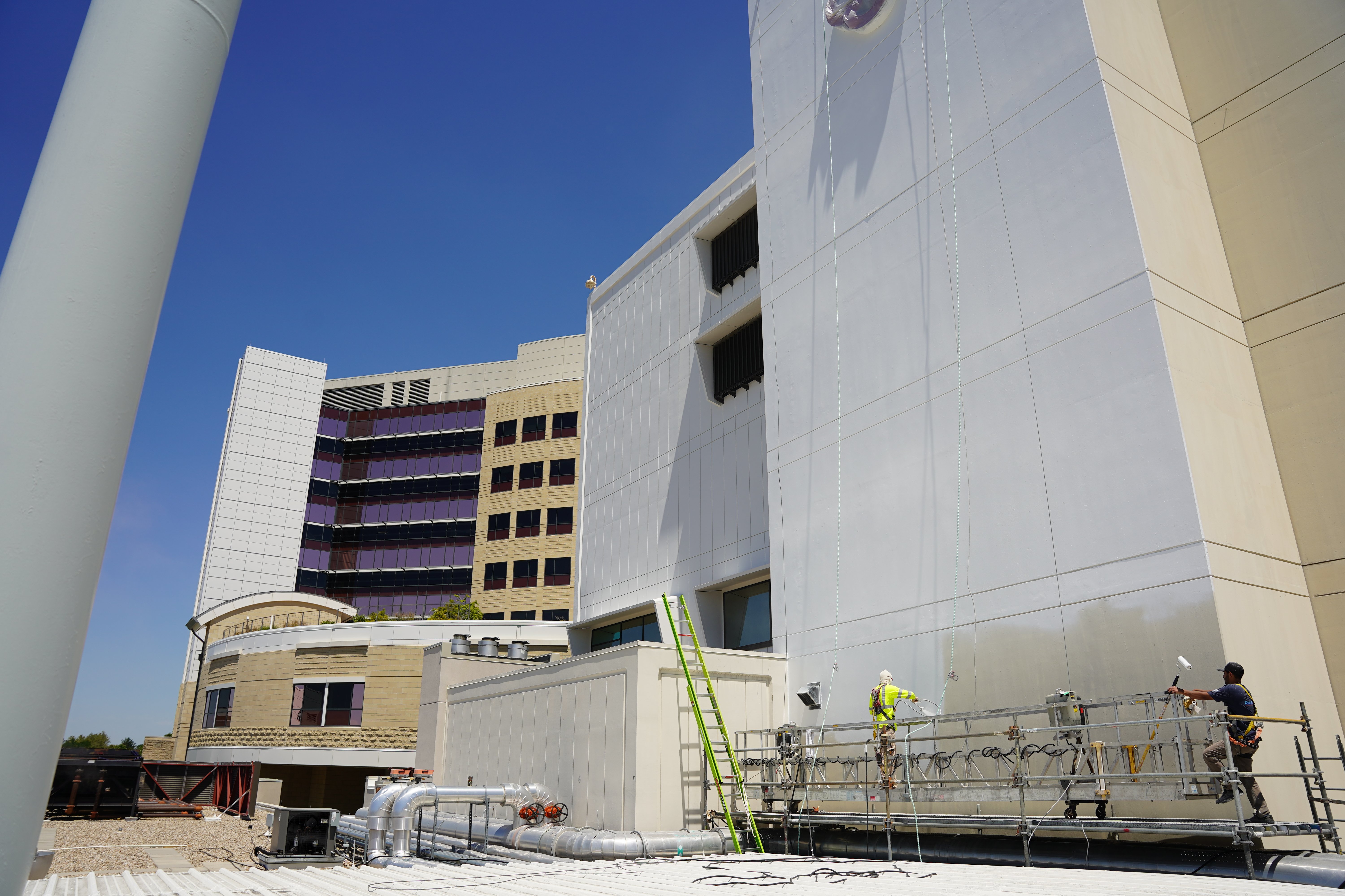 commercial painting of St. Alphonsus Hospital in Boise, Idaho