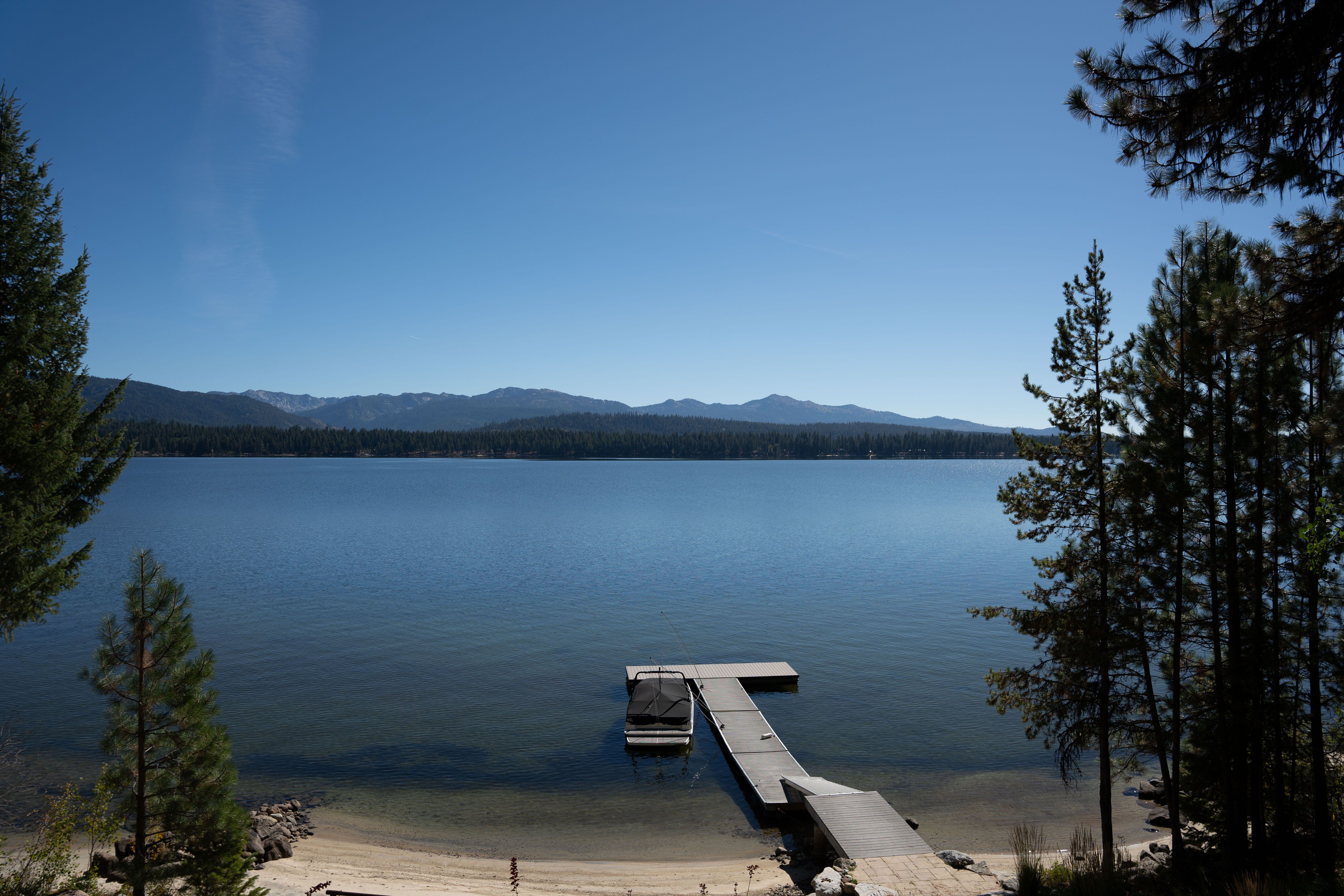 view from a log home in McCall Idaho