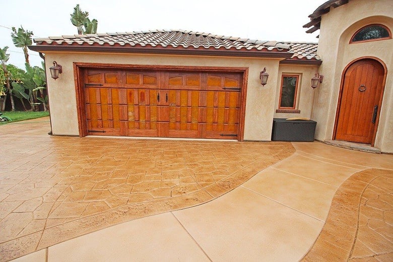 stamped concrete concrete coating
