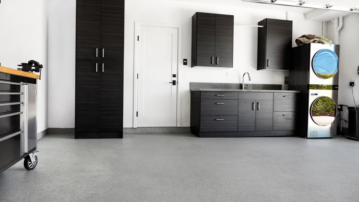 tidalstone concrete floor coating in a garage