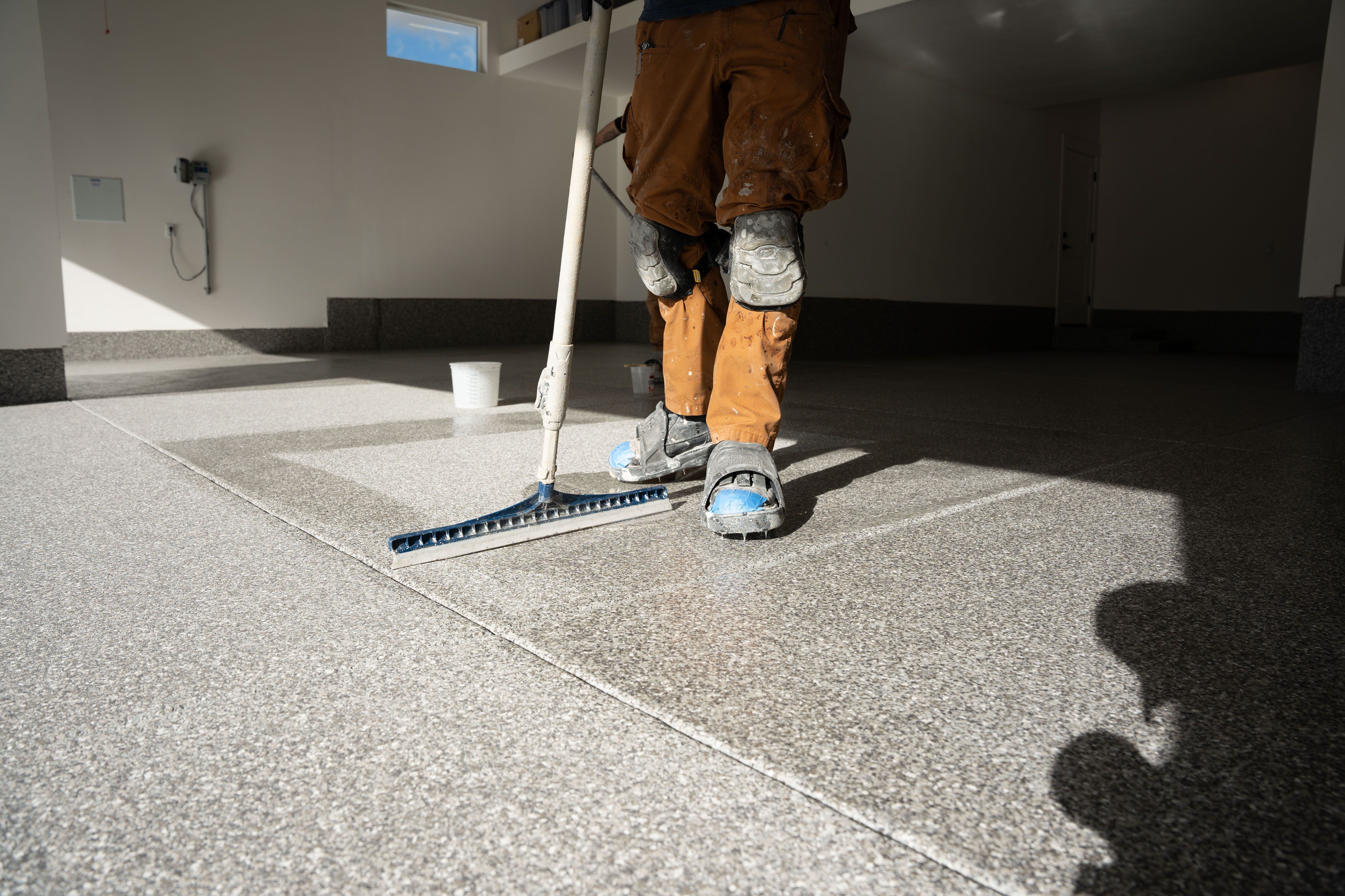 concrete floor coating installation process
