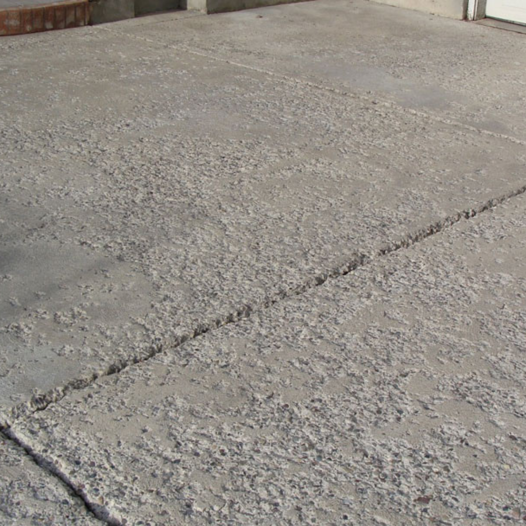 spalling concrete driveway
