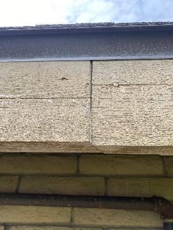 A close up of a wood wall